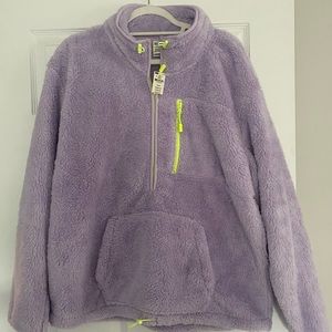 Brand New Victoria Secret PINK sherpa quarter zip.